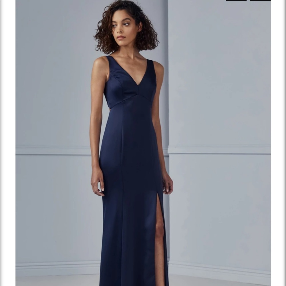 Amsale dress in burgundy color